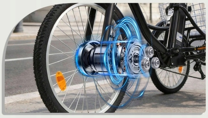 Tricycle Electric M300 250W 36V 15AH 25KM/H 70km SHIMANO 7 Speed 2026 Maximum rated power electric bike (under 250W)