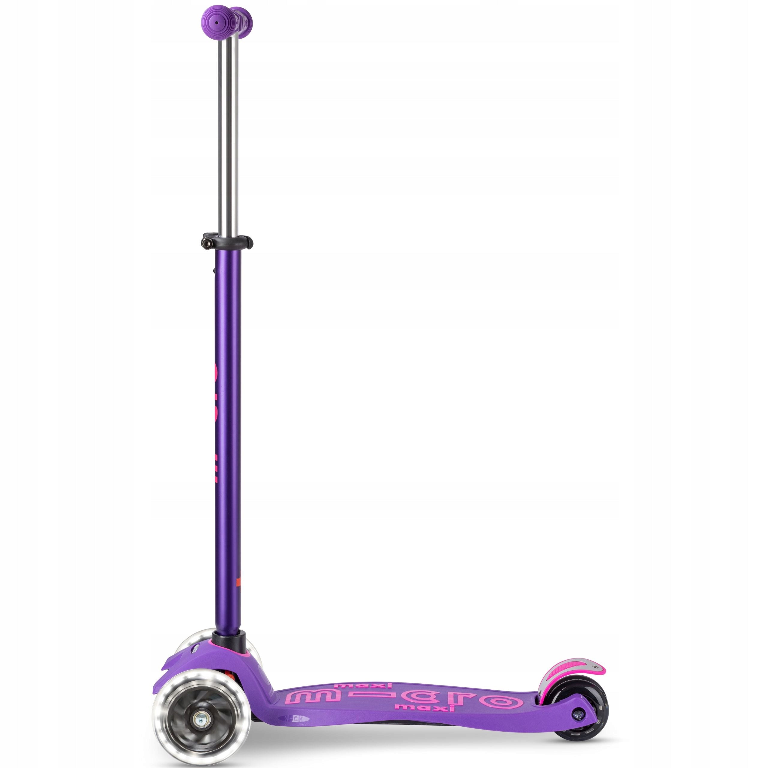 Tricycle Scooter for Kids Micro Maxi Deluxe LED Wheels LED Purple Number of wheels 3