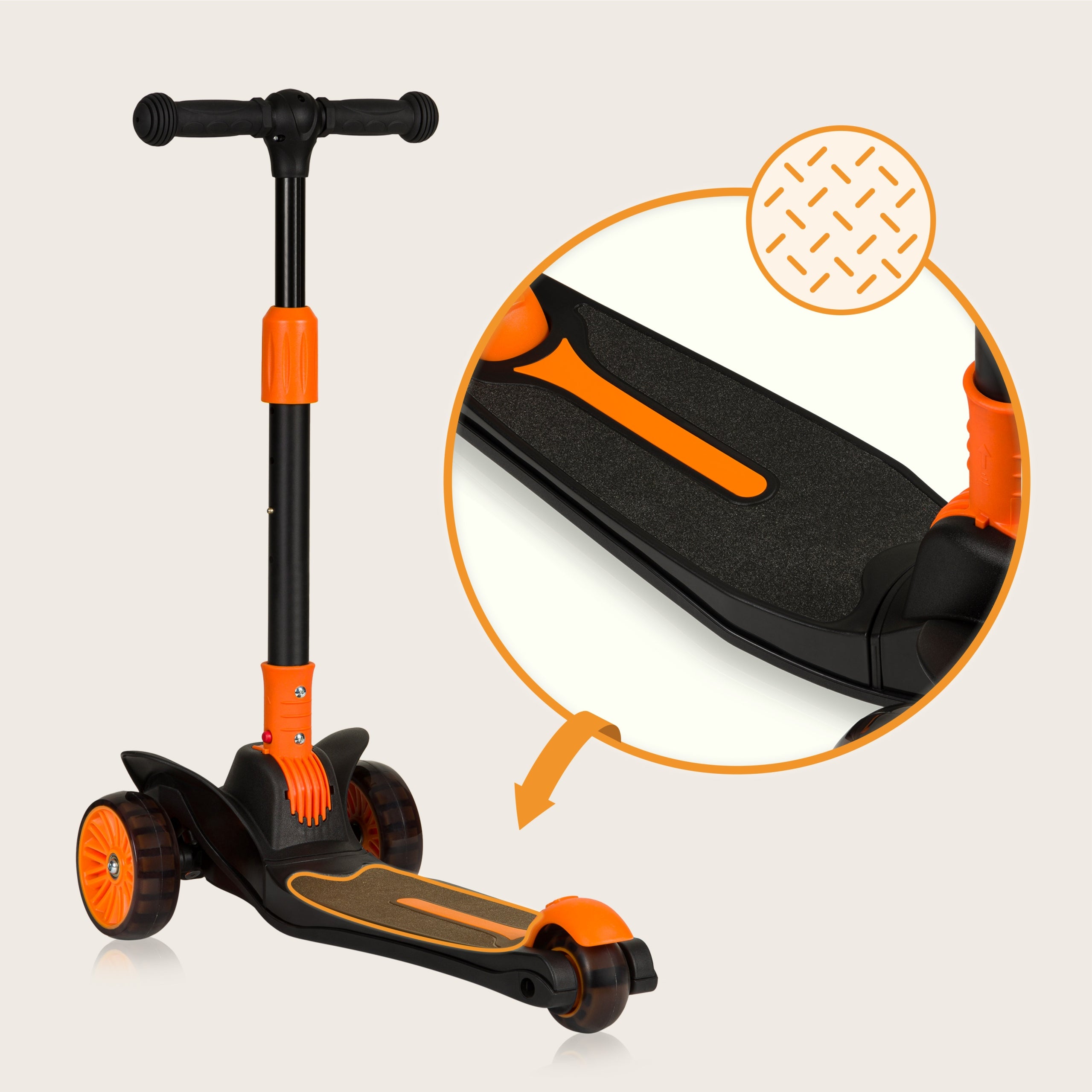 Tricycle balance scooter GLOWING LED WHEEL PLATFORM 50kg Lionelo Timmy Manufacturer code 106391