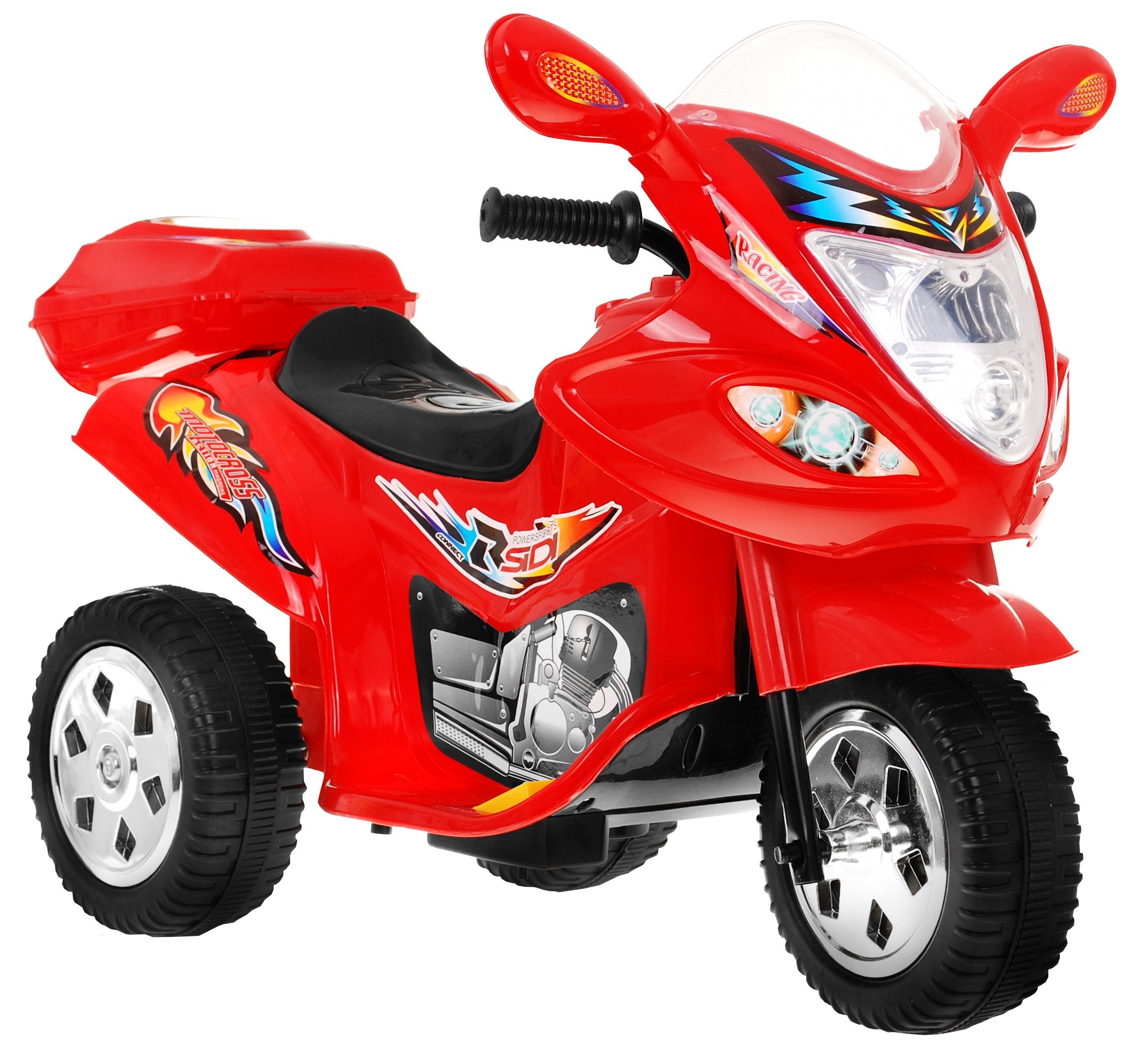 Tricycle motorbike BJX- 088 electric for the youngest Red Ramiz Maximum speed 4 km/h