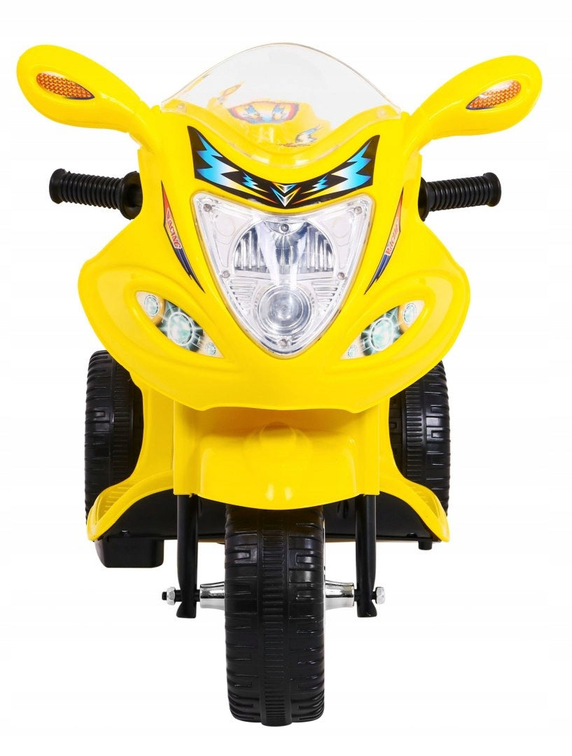 Tricycle motorbike BJX-088 electric for the youngest Yellow Sounds Batteries included yes