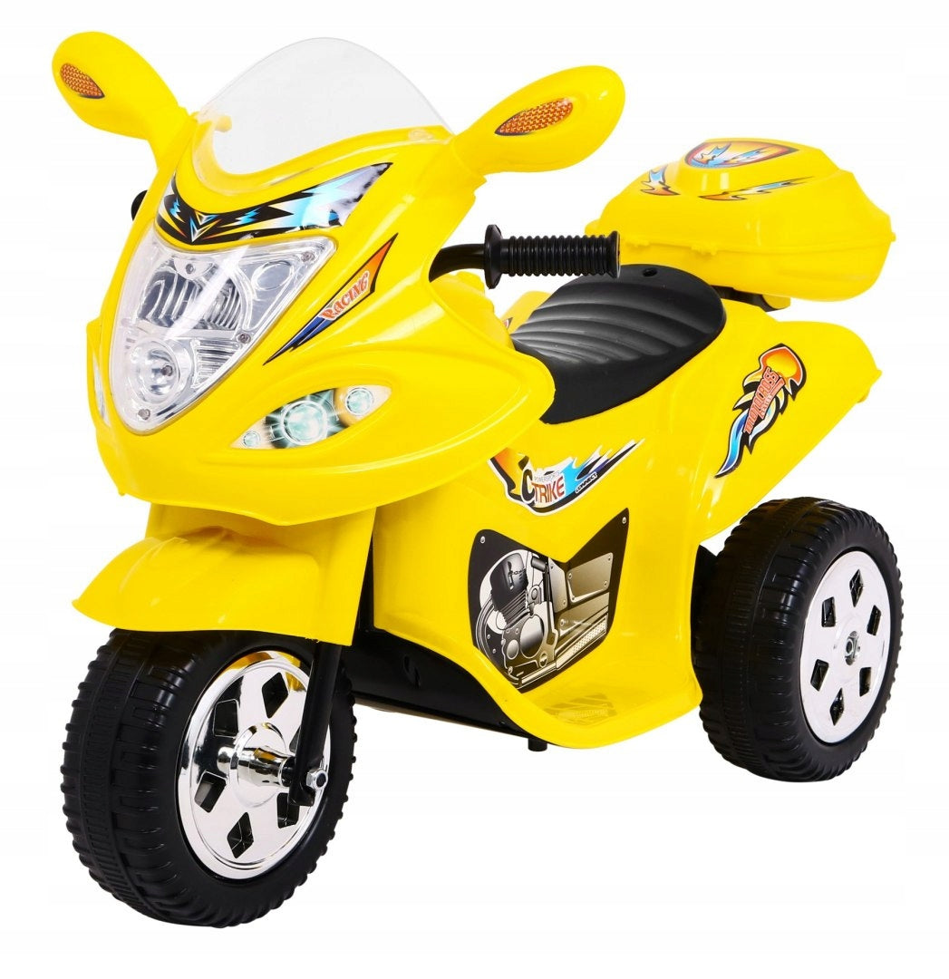 Tricycle motorbike BJX-088 electric for the youngest Yellow Sounds