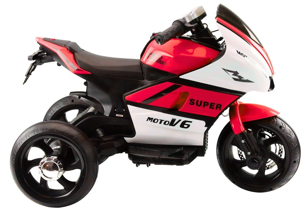 Tricycle motorbike for children with LED and MP3 red 93x53x62cm Maximum speed 5 km/h