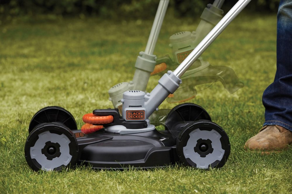 Trimmer mower cordless edger 3in1 Black Decker STC1820CM Power supply rechargeable battery