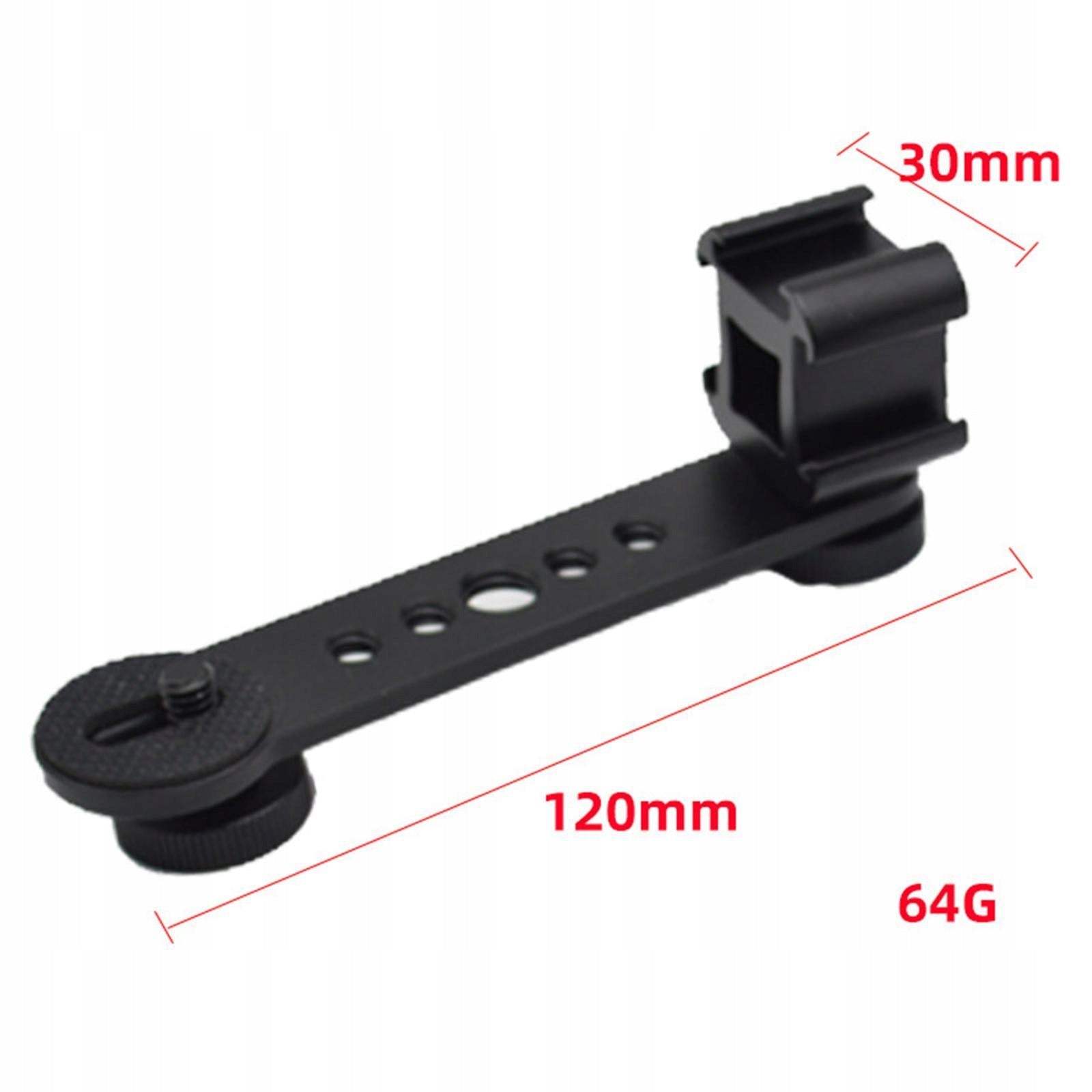Triple Vlog Video 120x30mm Cold Shoe Mount Model Przedłużenie adaptera do mocowania na zimne buty