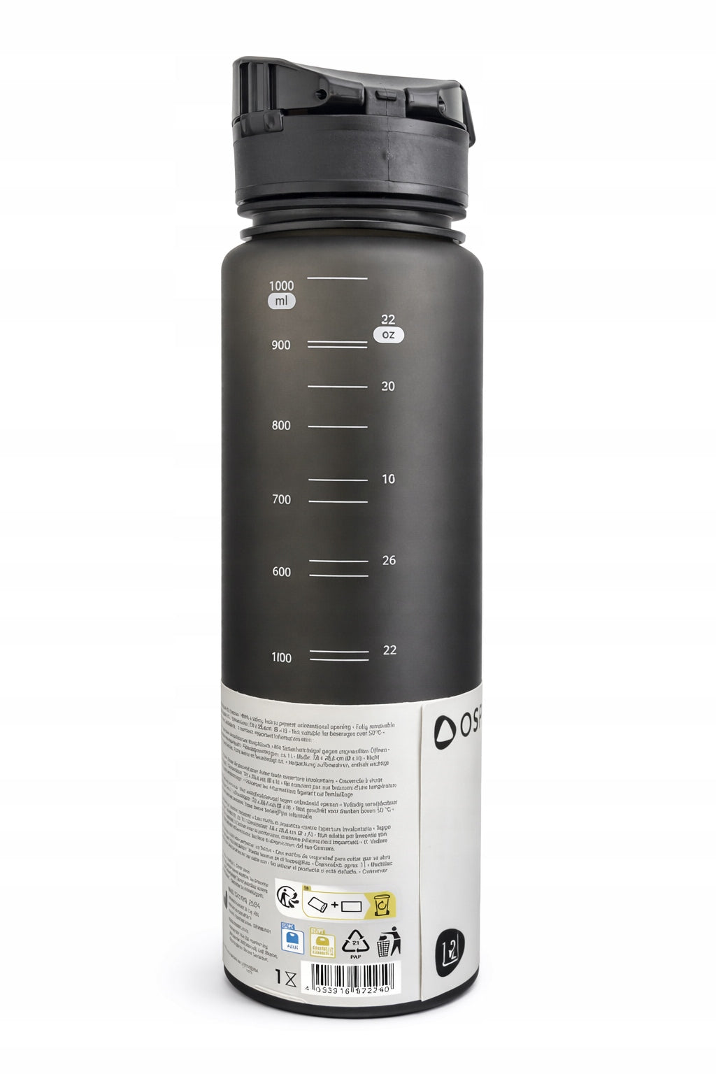 Tritan Bottle SilverCrest 1L Water Bottle BPA Free