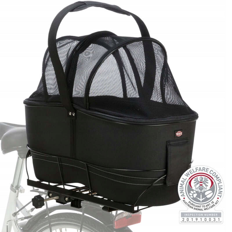 Trixie Bike basket for wide racks 29x49x60cm black