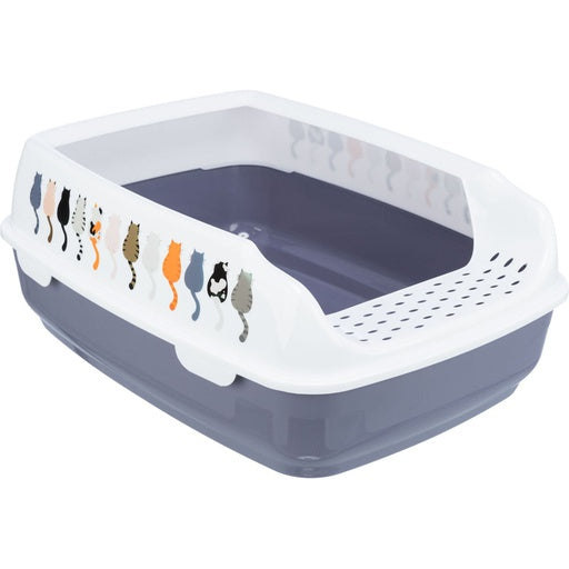 Trixie Delio cat litter box with high rim grey 35x20x48cm