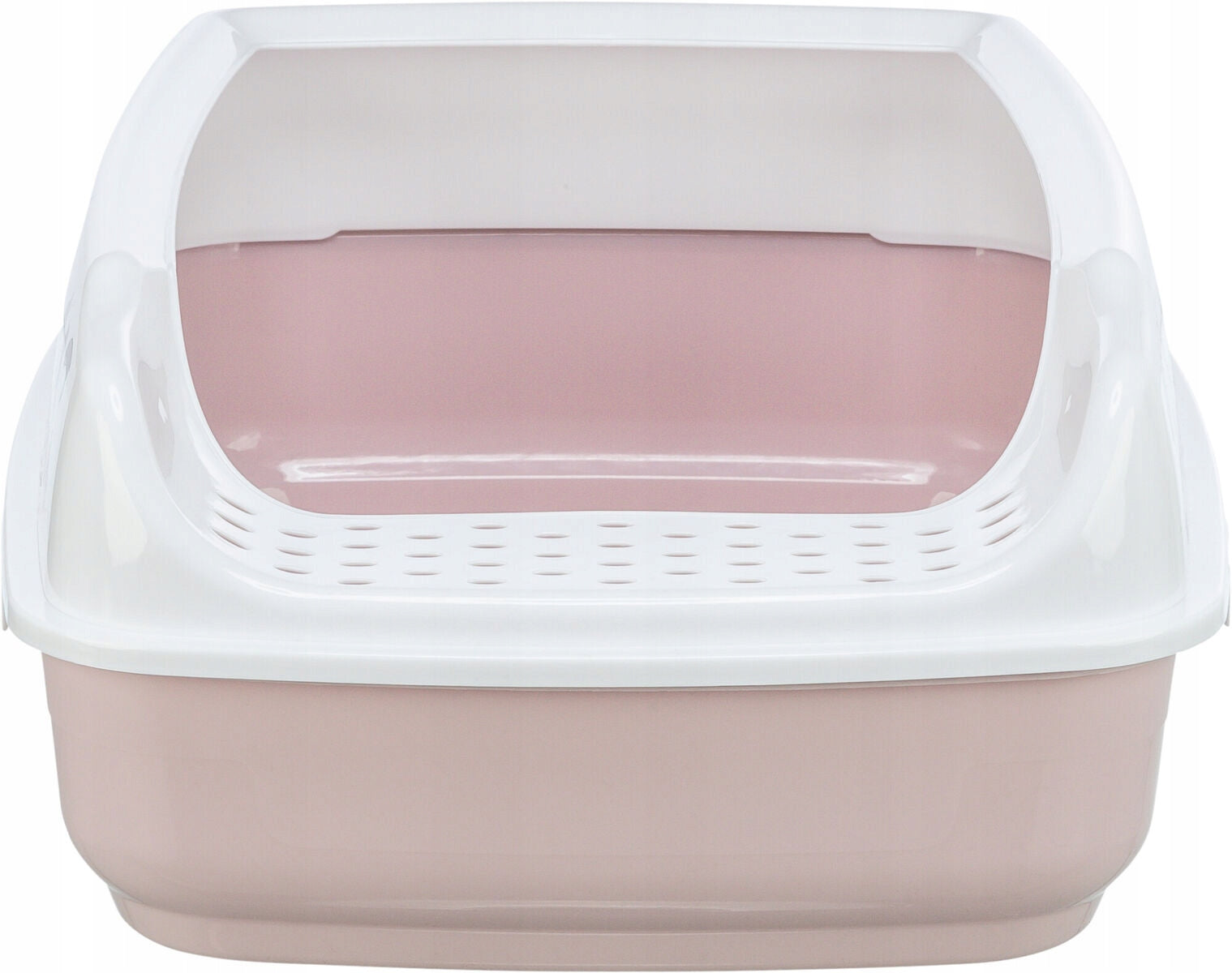Trixie Delio cat litter box with lilac frame/white 38x20x50 cm with print Manufacturer code 40399