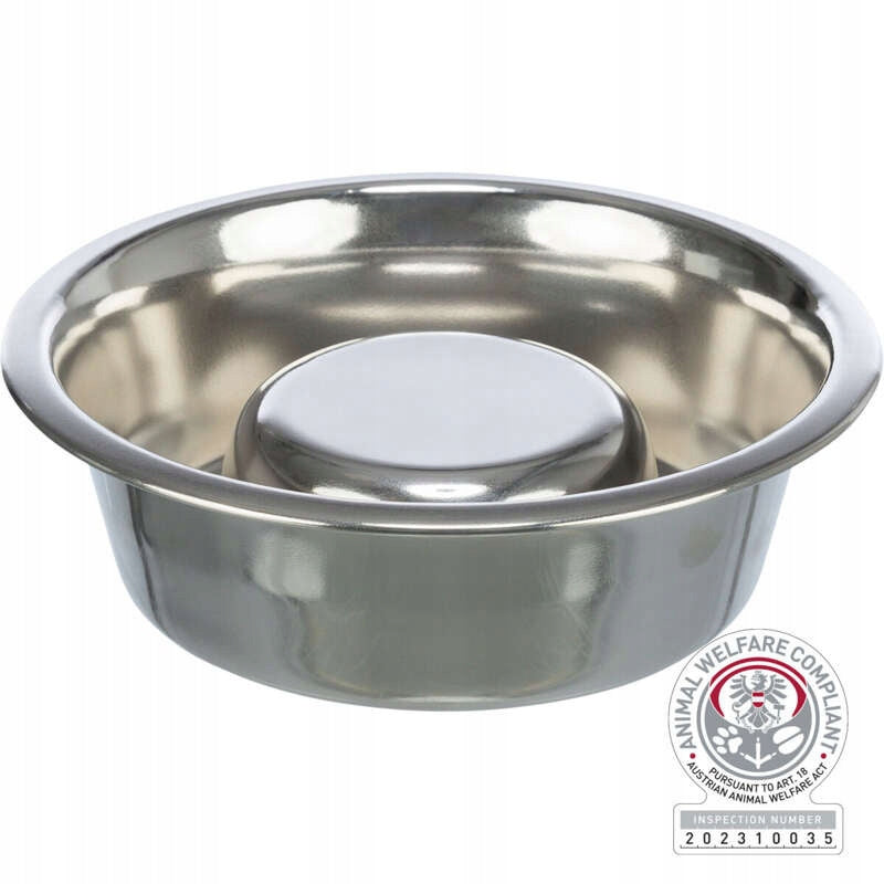 Trixie Dog Bowl Slow Feeding Stainless Steel 1,5l/24cm