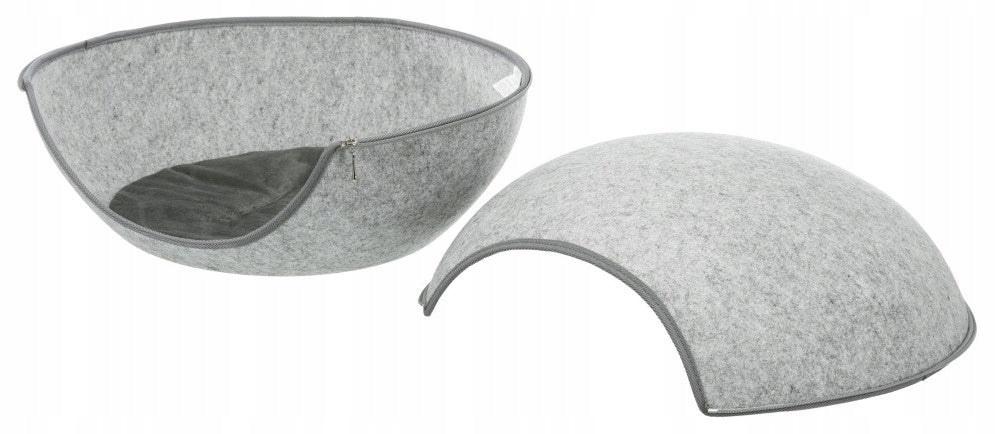 Trixie Dog Cat Bed Shades of Gray Oval 46 cm x 40 cm