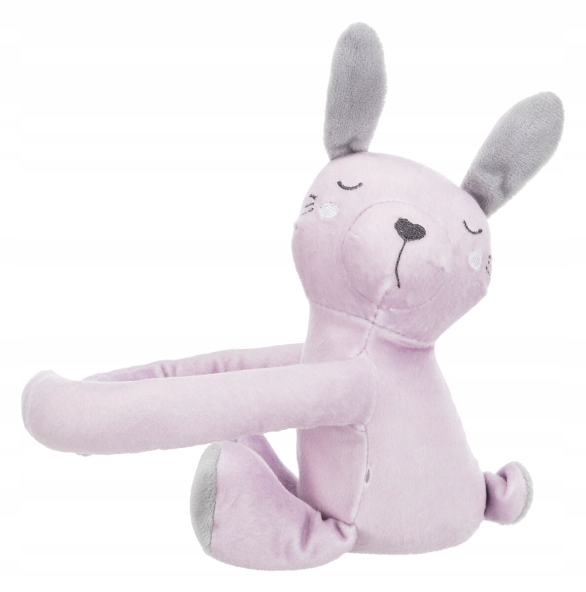 Trixie Junior Rabbit Set with Blanket, Plush, 75 x 50 cm, Grey/Lilac Kind blanket