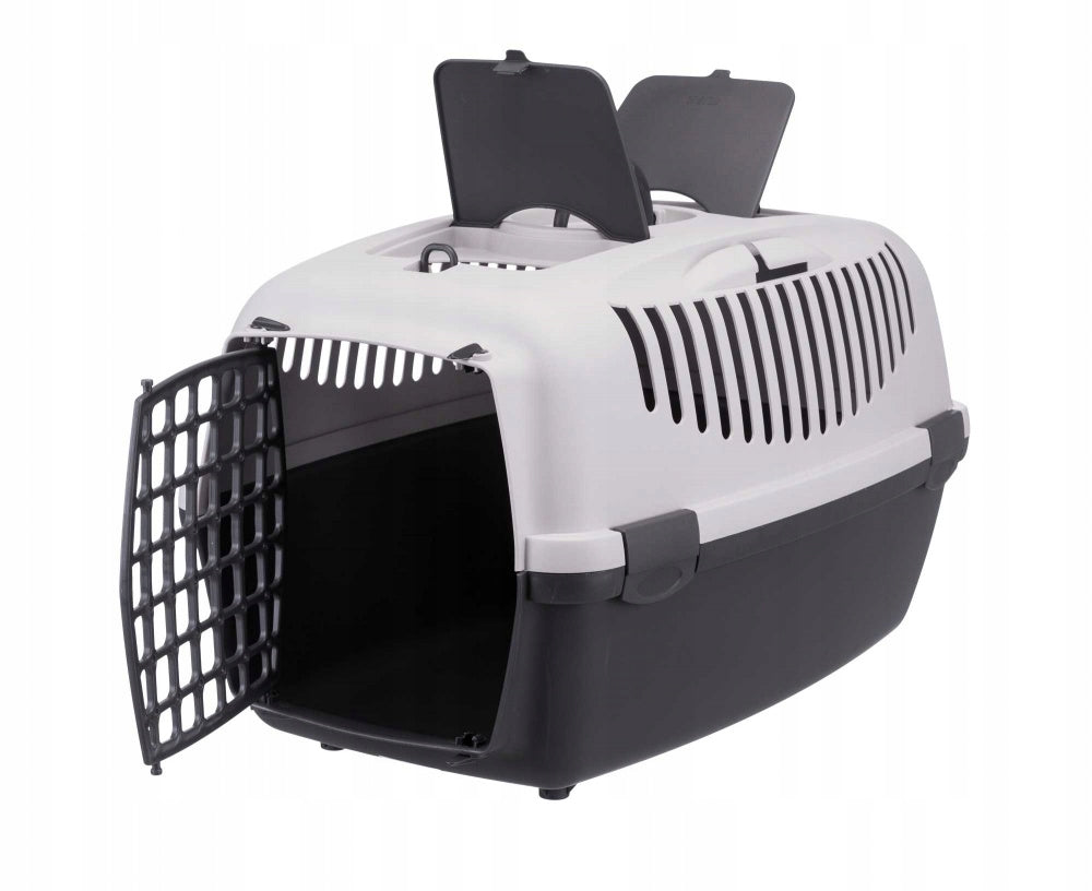 Trixie Plastic Cat Dog Transporter Grey Brand Trixie