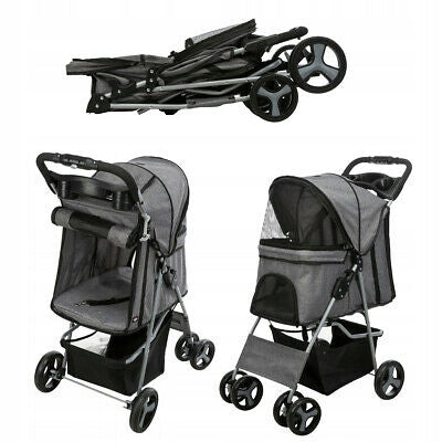 Trixie stroller transporter on wheels cat dog stroller up to 15 kg Brand Trixie