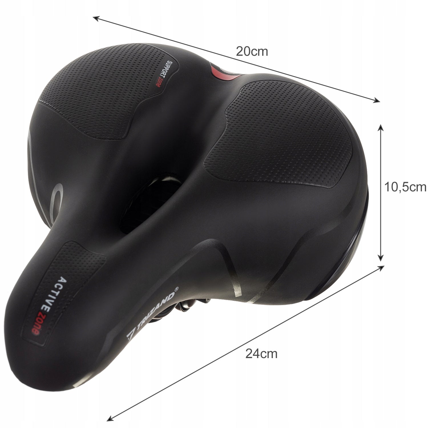 Trizand 200mm Suspension Bike Saddle with Soft Foam + Cover Manufacturer code 20987