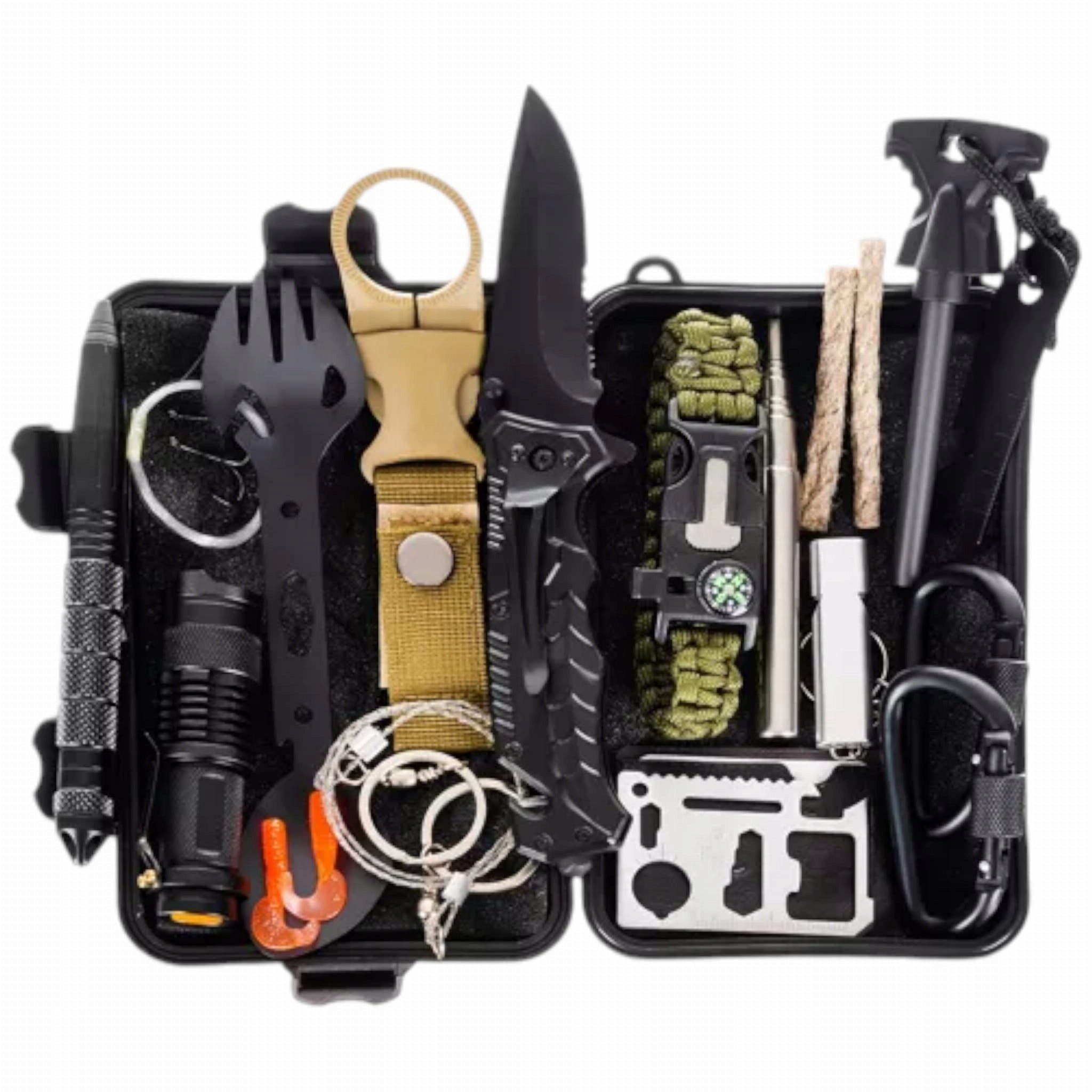 Trizand Survival Kit Survival 32in1 WATERPROOF LOCKABLE EDC Camping Case Packaging status original