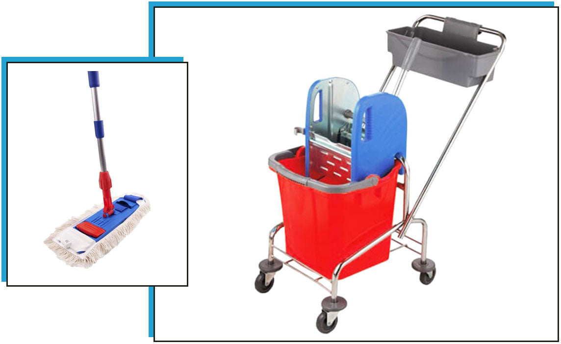 Trolley Cleaning Kit Integral + Mop 40cm Color multicolor