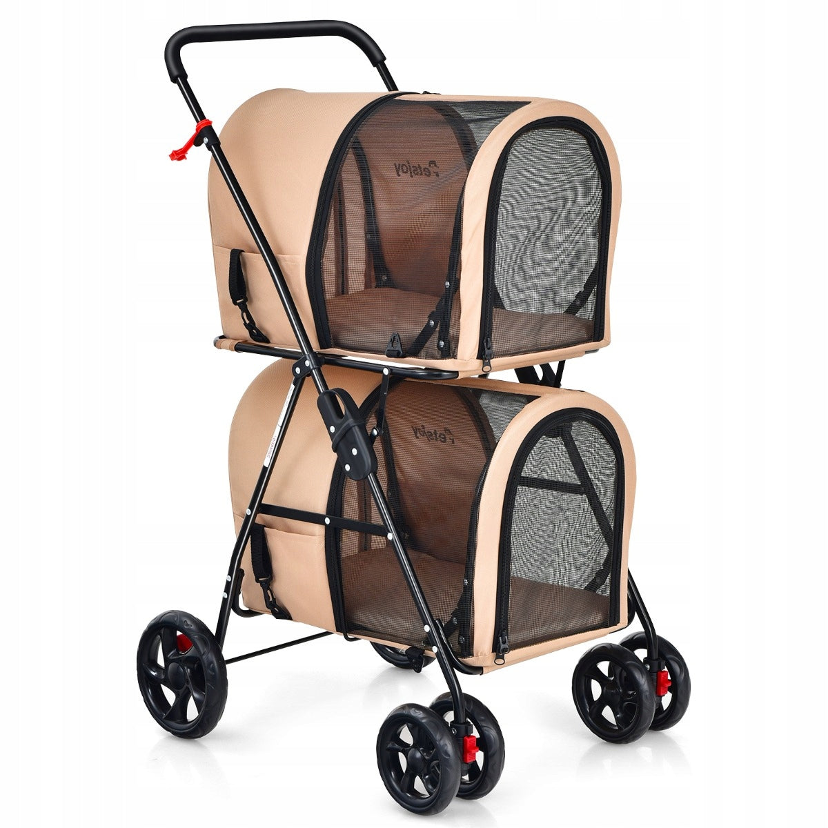 Trolley Costway beige size. S/M FOR SMALL ANIMALS Color beige