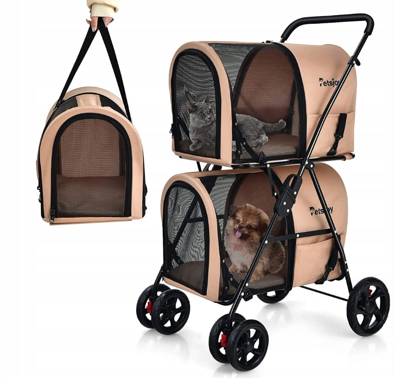 Trolley Costway beige size. S/M FOR SMALL ANIMALS