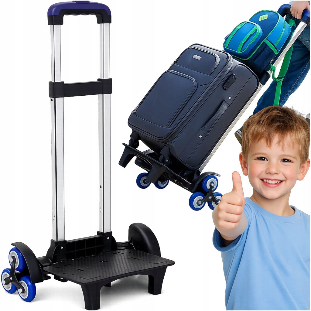 Trolley Frame On Wheels For Backpack Bag Satchel 6 Wheels Aluminium Blue Packaging status original