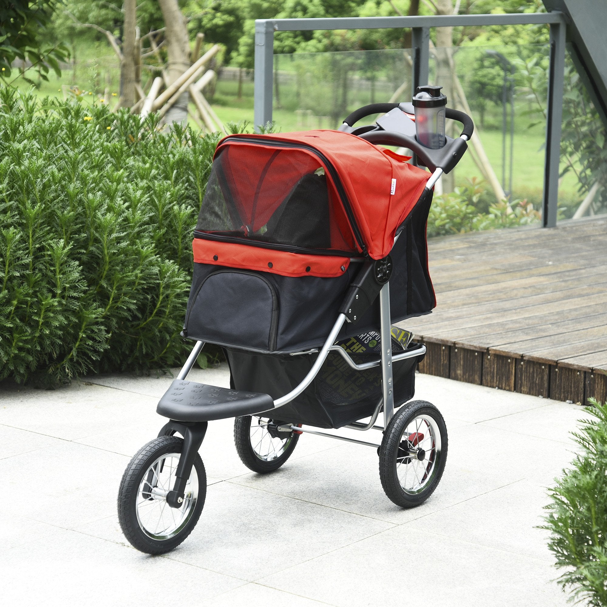 Trolley PawHut multicolor size. M 57 x 104,5 x 75 cm Trade name WÓZEK