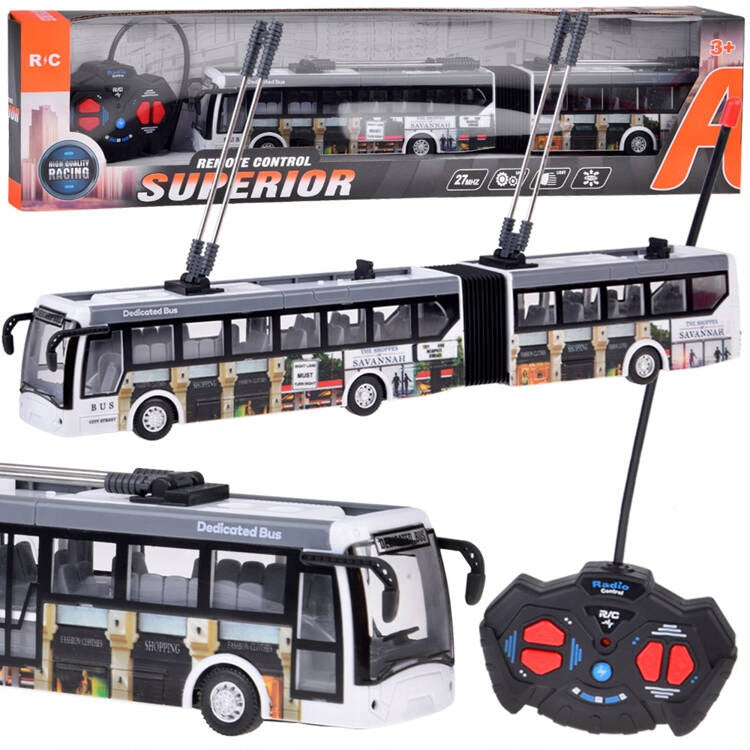 Trolleybus remote controlled on remote control 36 cm bus seats RC0673