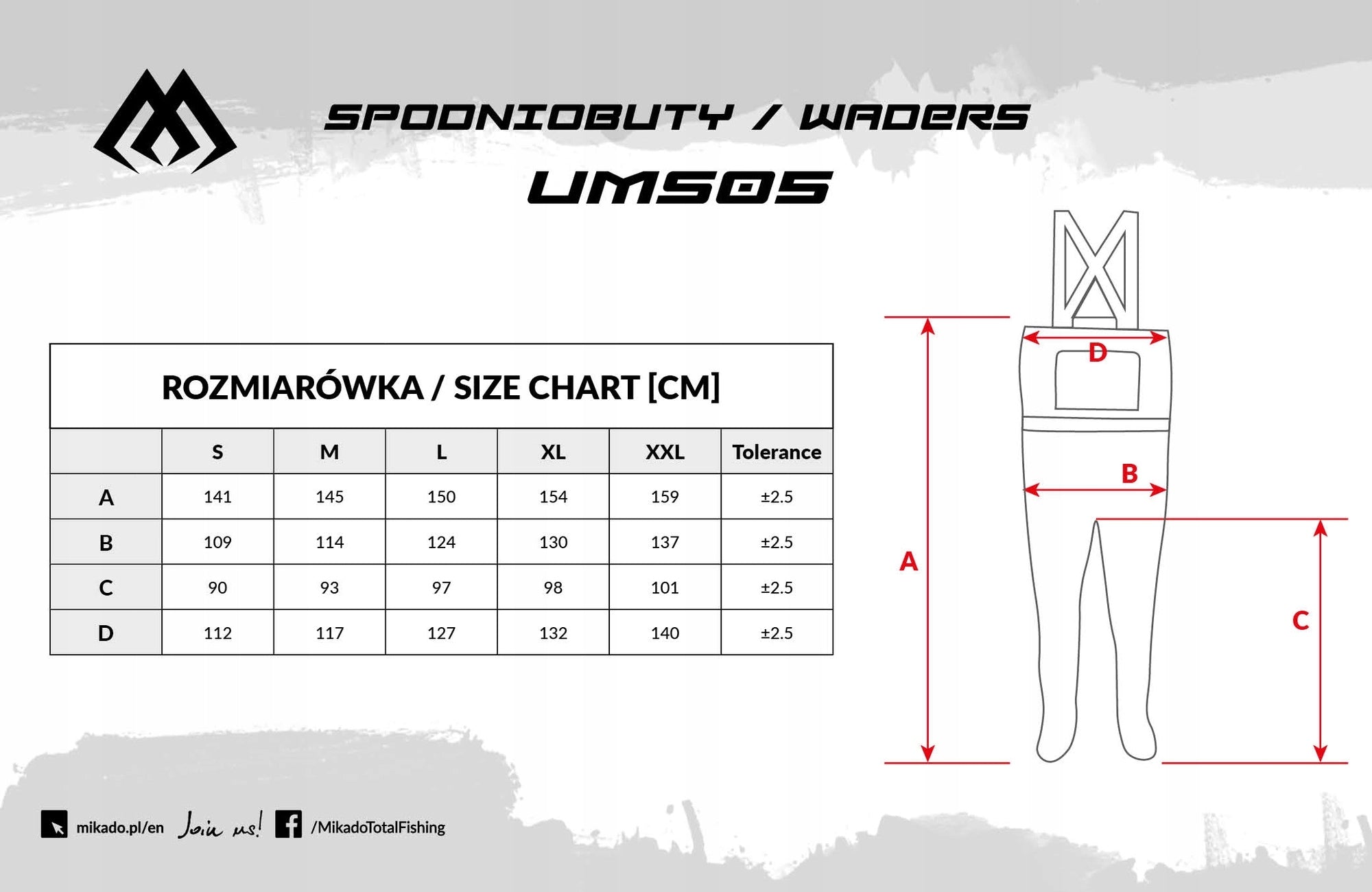 Trousers MIKADO breathable with neoprene sock- size. M - op.1kpl. Sole type felt