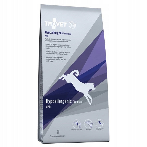 Trovet Hypoallergenic VPD Venison 10kg Dry Food with Venison for Dogs