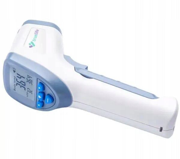 TrueLife Care Q7 Blue Battery-powered non-contact forehead thermometer Manufacturer of a medical device TrueLife