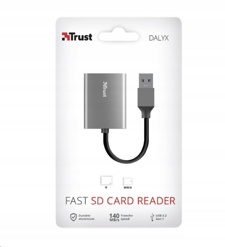 Trust 24135 memory card reader high speed USB 3.2 SD microSD Dalyx Manufacturer code 24135