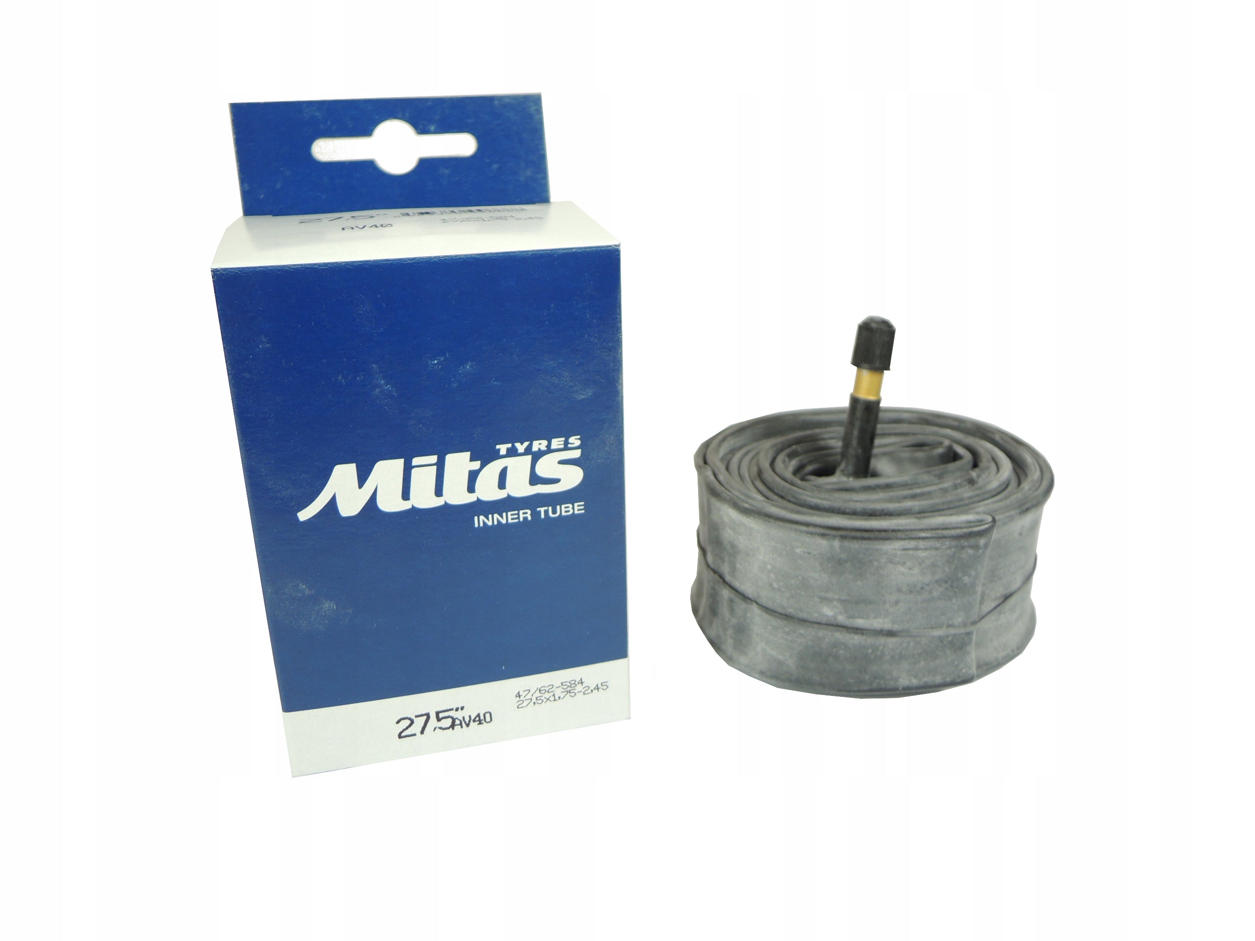 Tube Rubena AV auto 40mm 27,5x1,75-2,45 47/62-584/597 Manufacturer code D2228.MIT