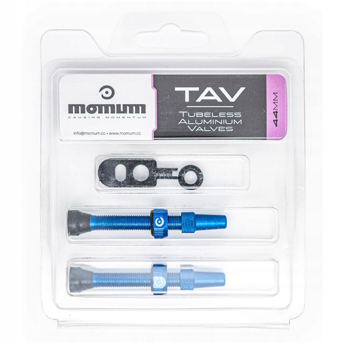 Tubeless tubeless bicycle valves Momum Set 2 TAV Valves 44 mm Manufacturer code 8437018972524