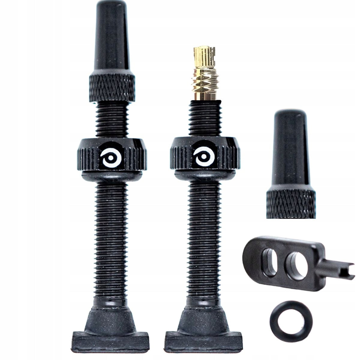 Tubeless tubeless bicycle valves Momum Set 2 TAV Valves 44 mm