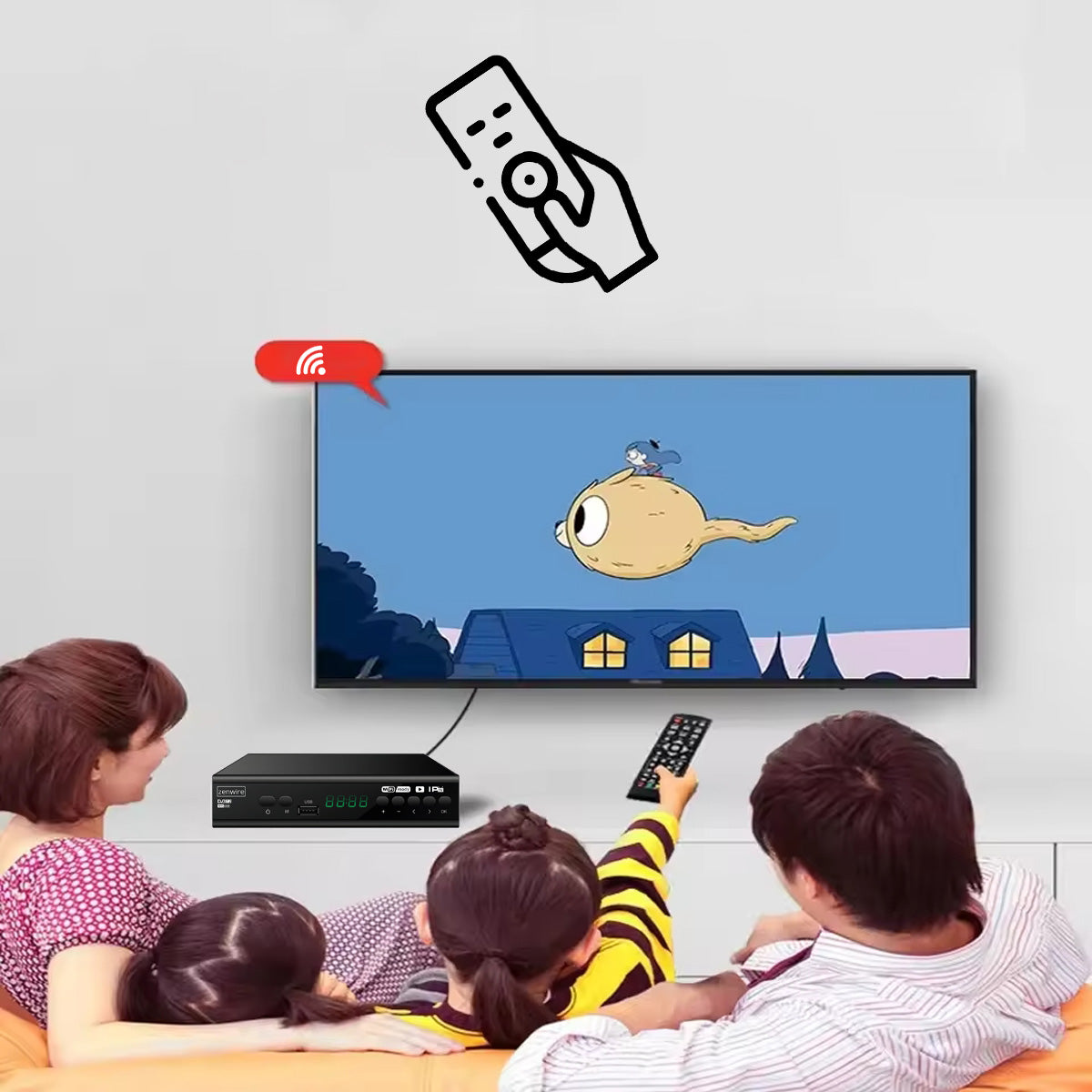 Tuner Satellite Decoder DVB-T2 HEVC H.265 TV terrestrial TV Full HD Packaging status original