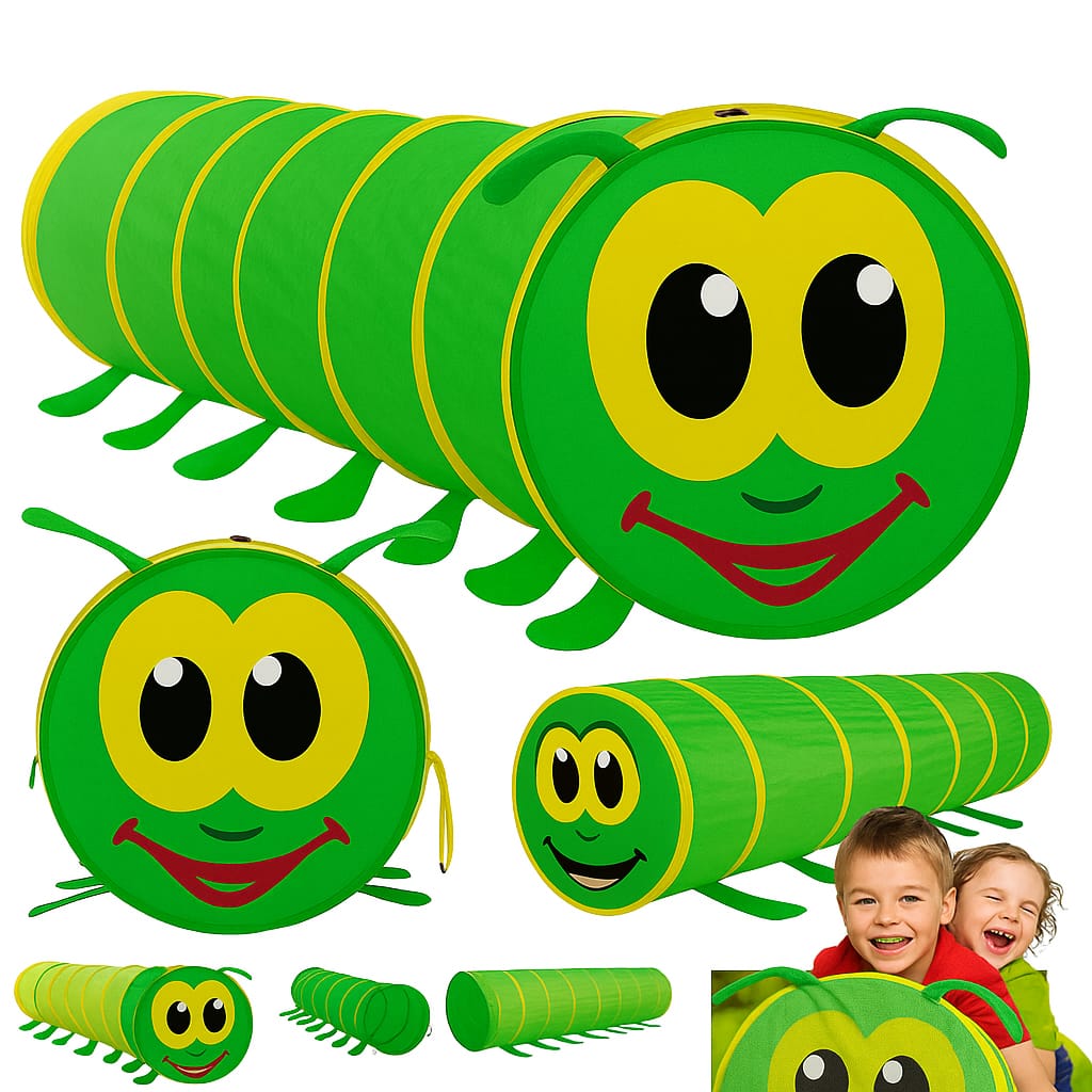 Tunnel caterpillar for children play tent 178x48 cm house garden cover