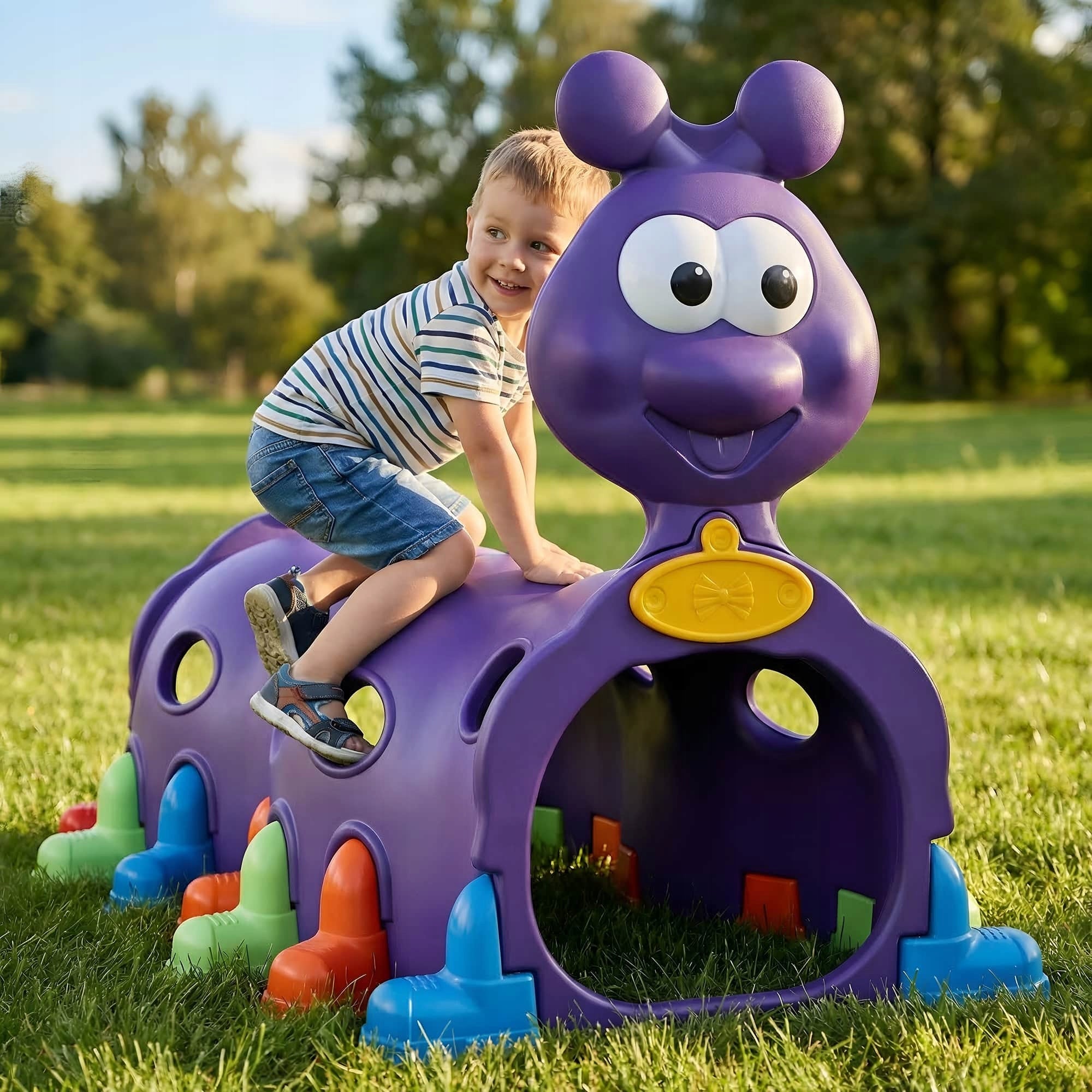 Tunnel for a child Worm Toys for the square toys Product width 95 cm