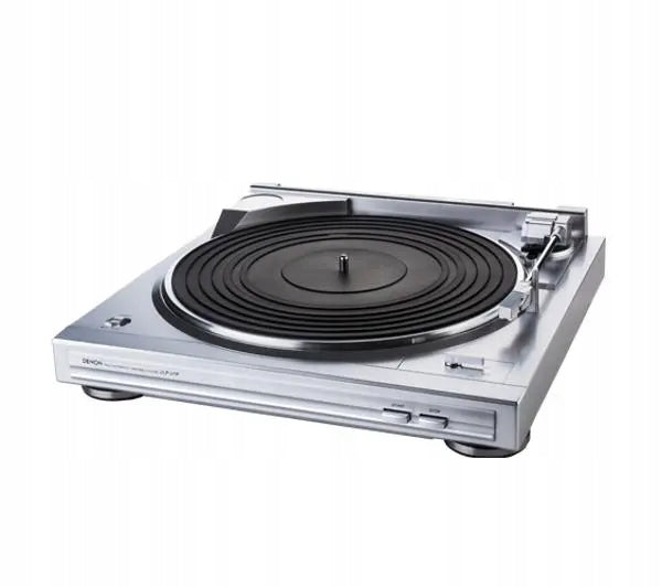 Turntable Denon DP-29F 33 1/3RPM 45RPM Belt Drive Preamp Silver Brand Denon