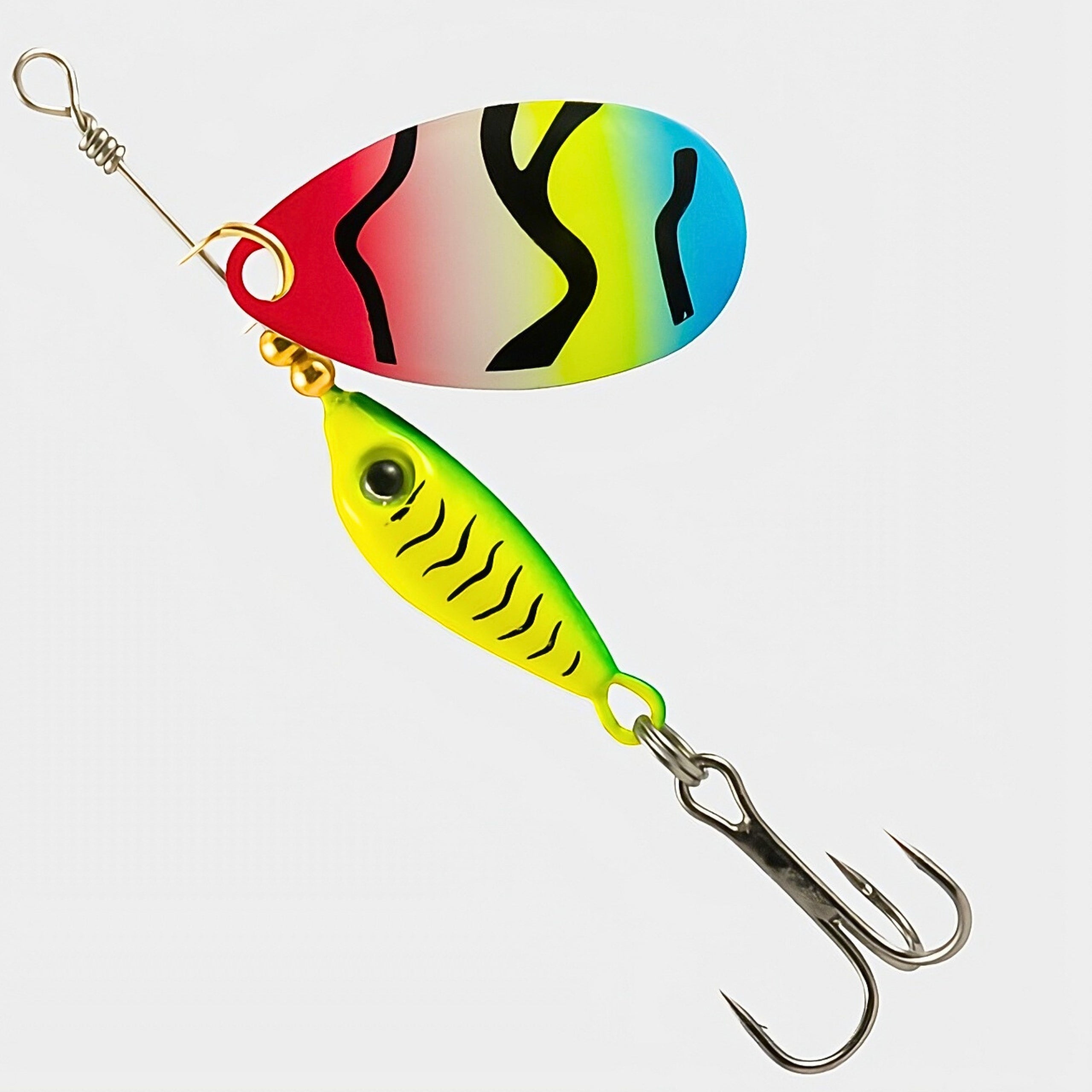 Turntable Spinners for Perch Trout 9g Set of 5pcs UV Spinning Lures Manufacturer code Spinning-KIT-090-B5-TI Wahadłówki Wahadłówka