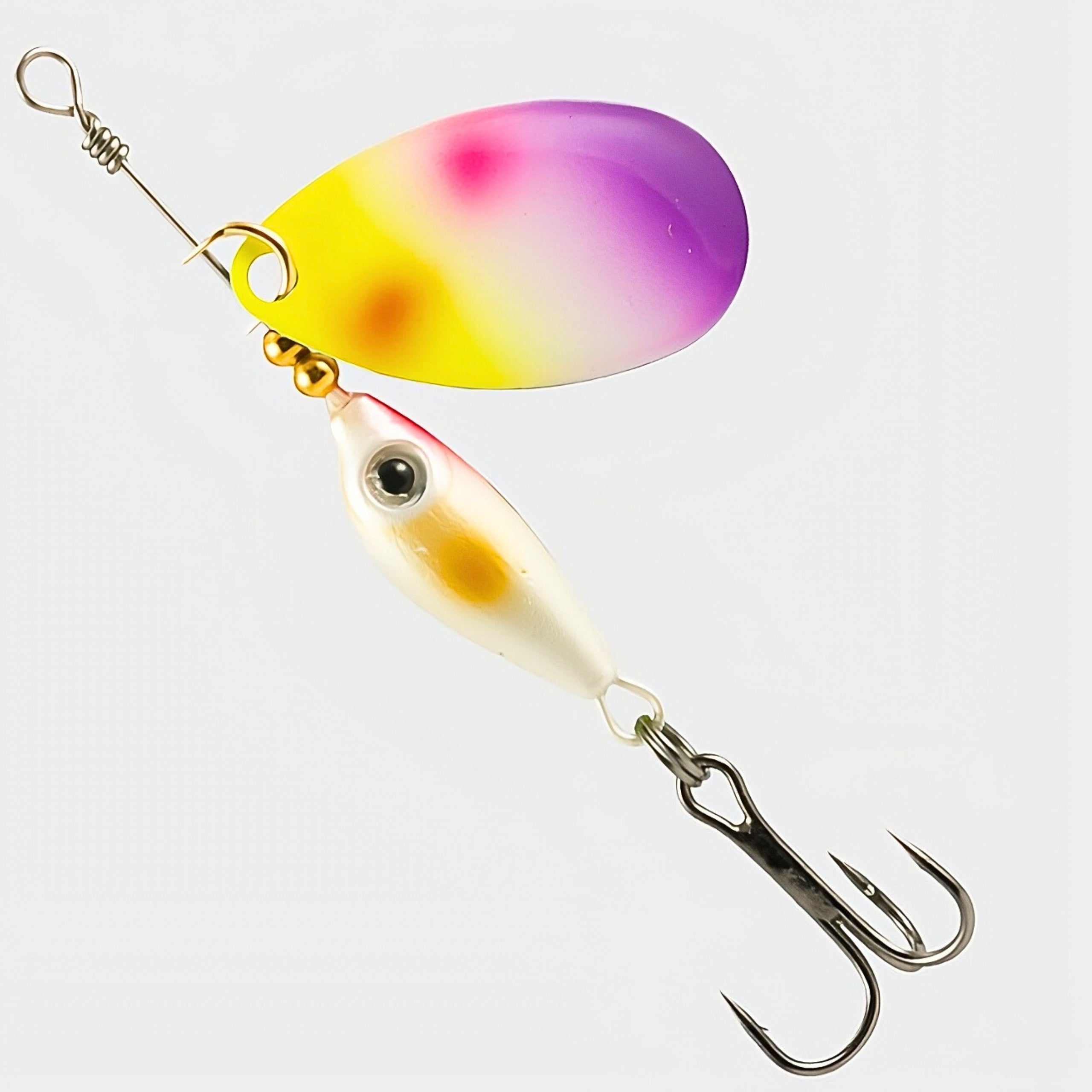 Turntable Spinners for Perch Trout 9g Set of 5pcs UV Spinning Lures Model Obrotowa Trout Area Pudełko Spining Szczupaka Małe