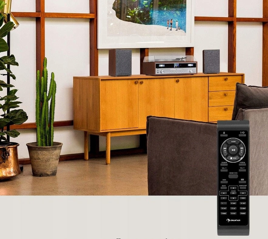 Turntable Tower Auna Birmingham Internet Radio DAB+ FM CD Bluetooth WiFi Manufacturer code 10034090