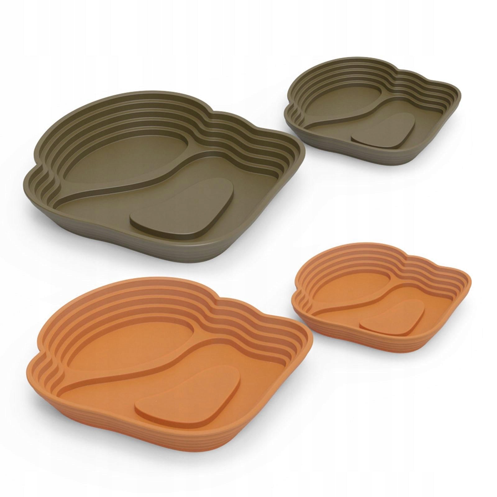 Turtle Water Bowl Reptile Bathing Pool Reptile Feeding Water Black Small Color multicolor