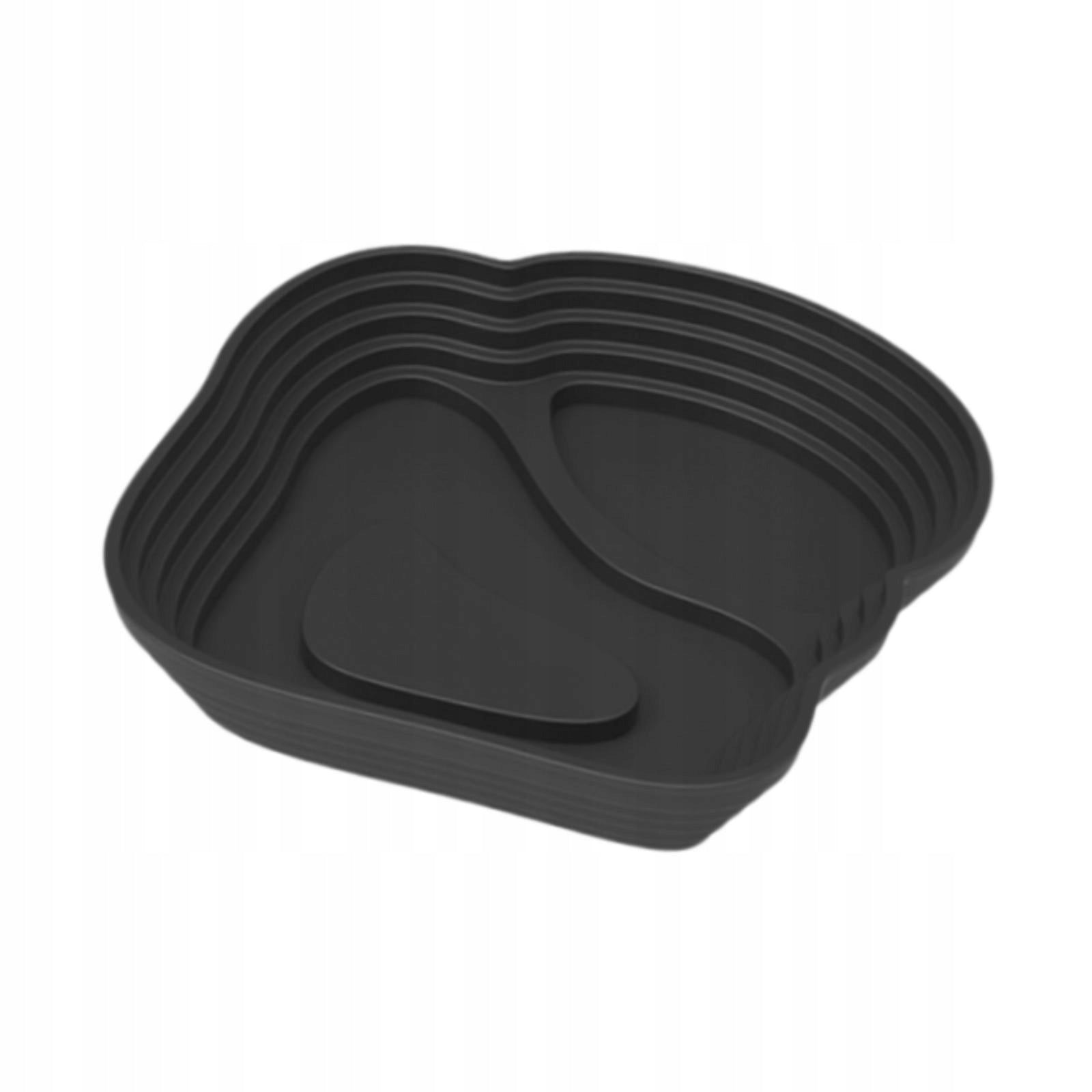 Turtle Water Bowl Reptile Bathing Pool Reptile Feeding Water Black Small Packaging status original