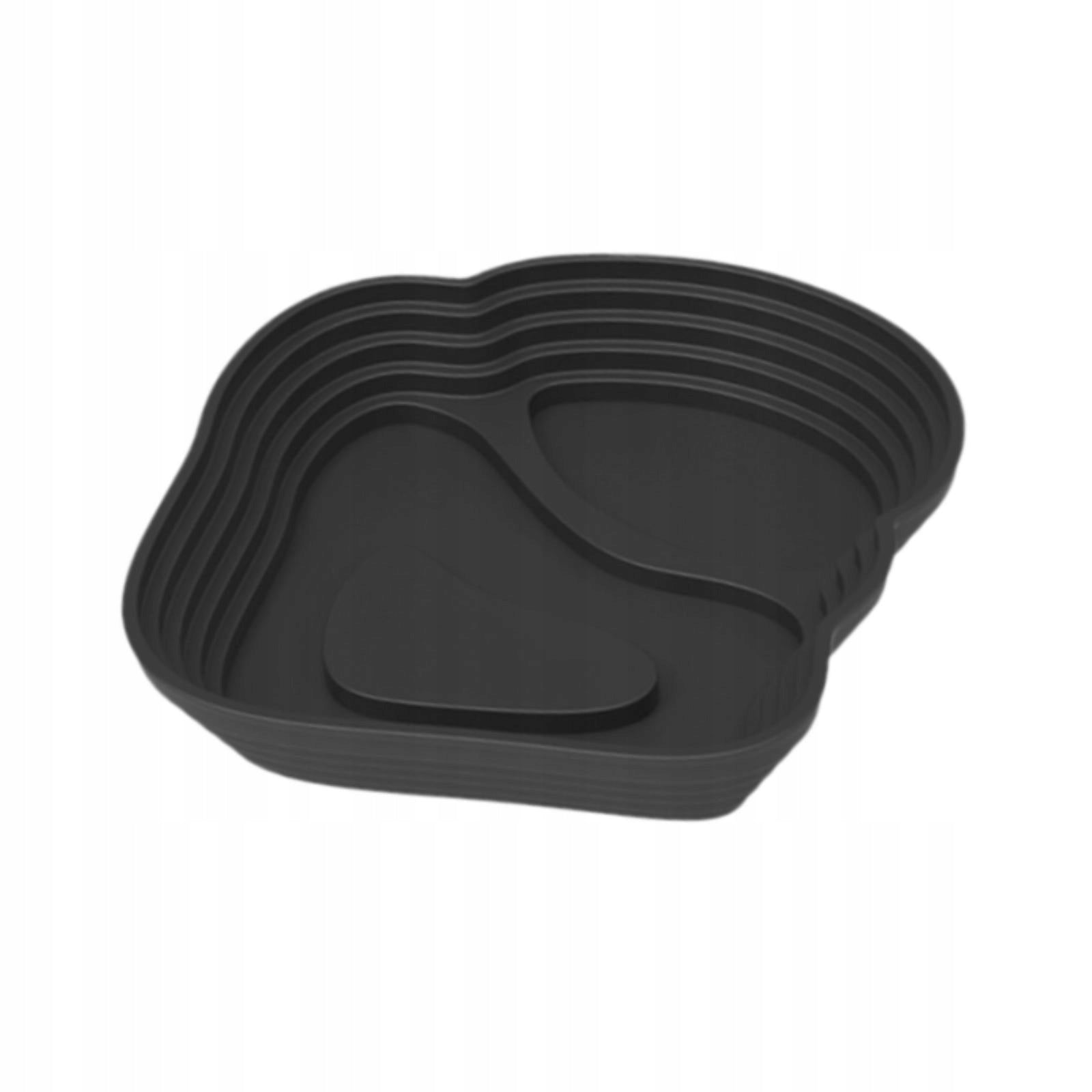 Turtle Water Bowl Reptile Bathing Pool Reptile Feeding Water Black Small Trade name as described