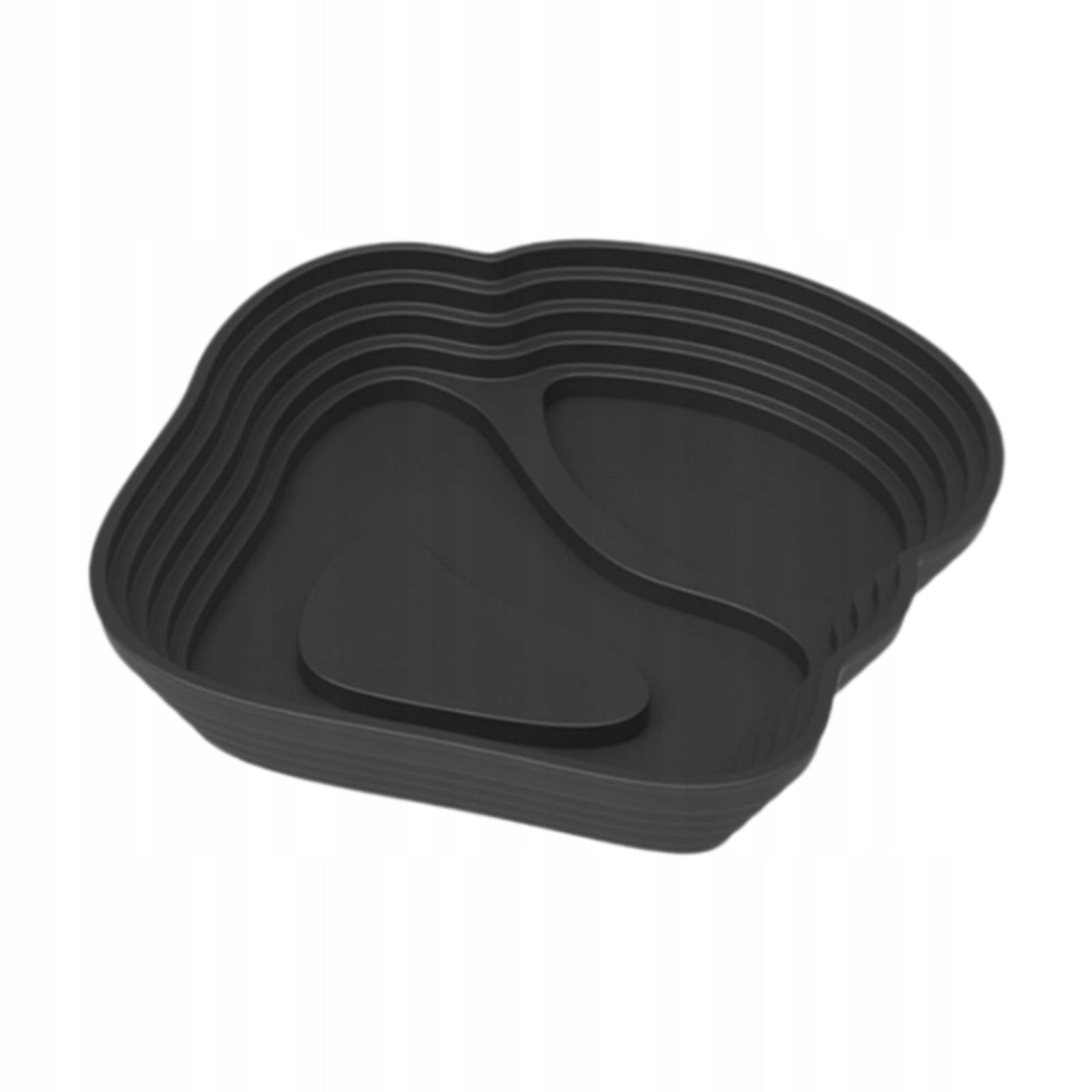 Turtle Water Bowl Reptile Bathing Pool Reptile Feeding Water Black Small