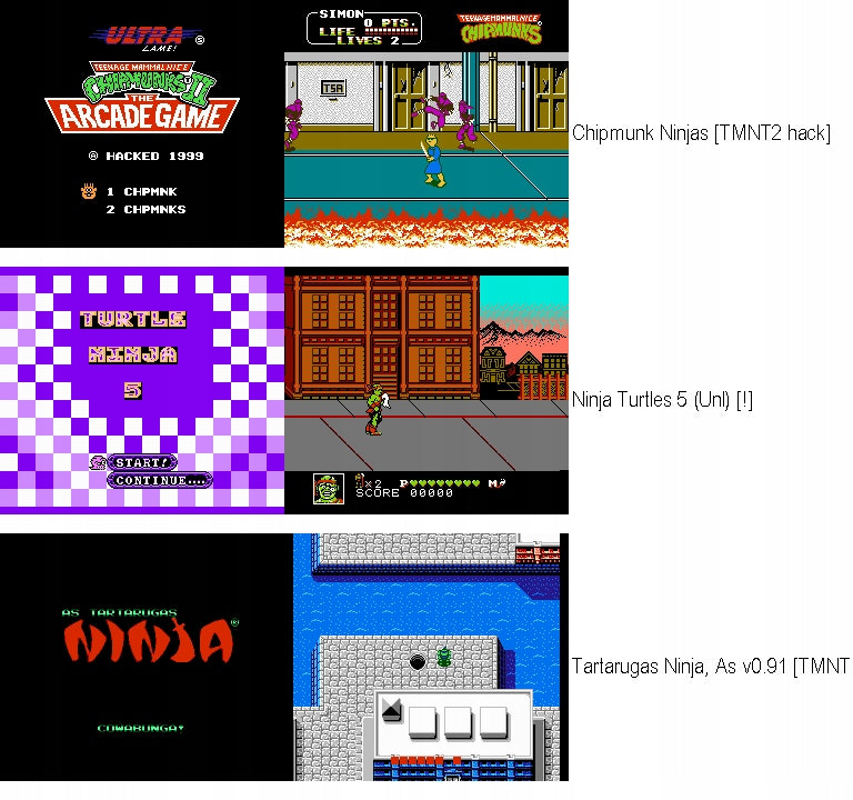 Turtles żółwie all in 1 składanka pegasus nes kartridż Power rating 0 W