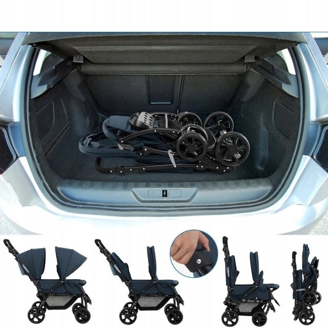Twin Stroller Double Costway – Lightweight 14 kg, Folding Packaging status original