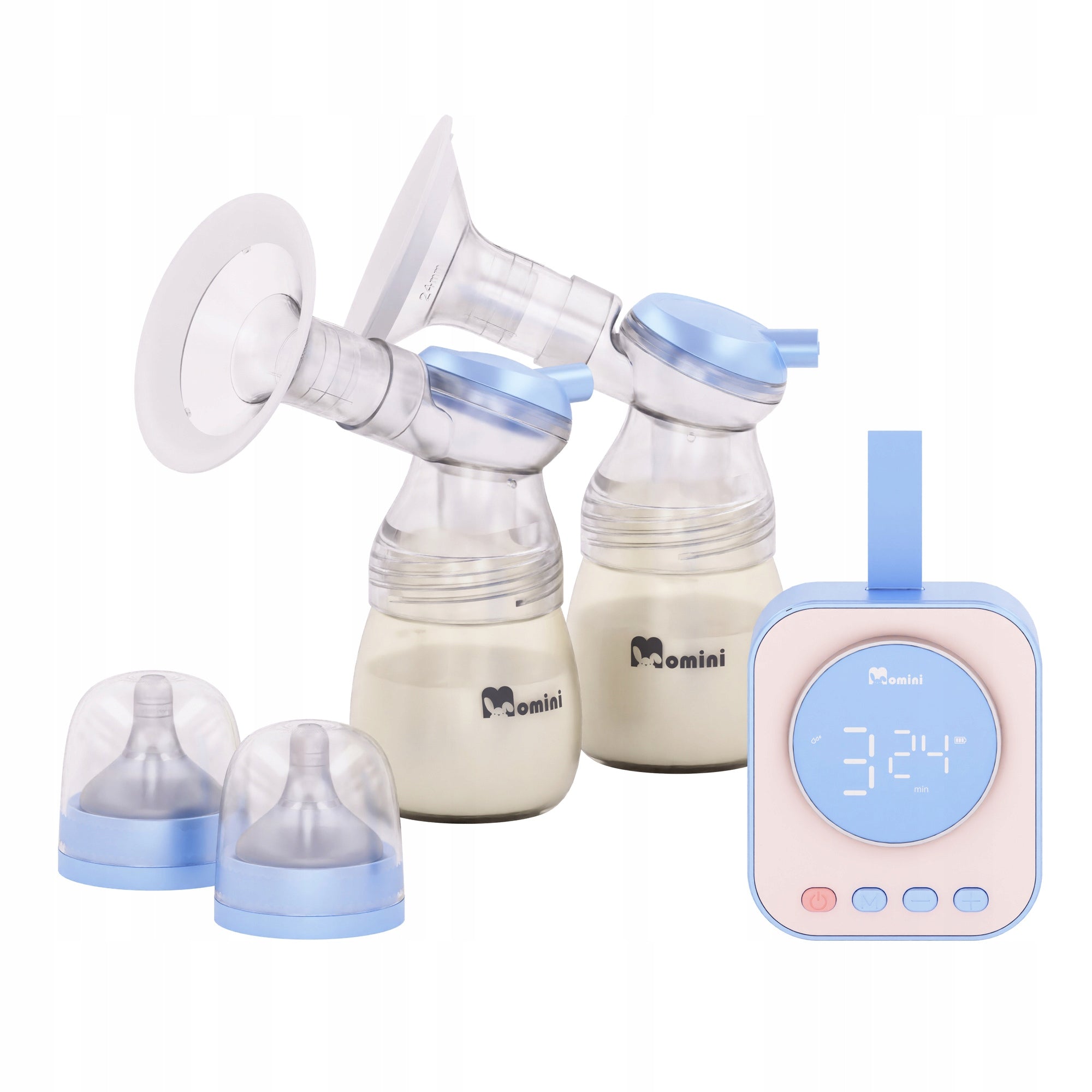 TwinPump Dual 4-Phase Electronic Breast Pump Momini Packaging status original