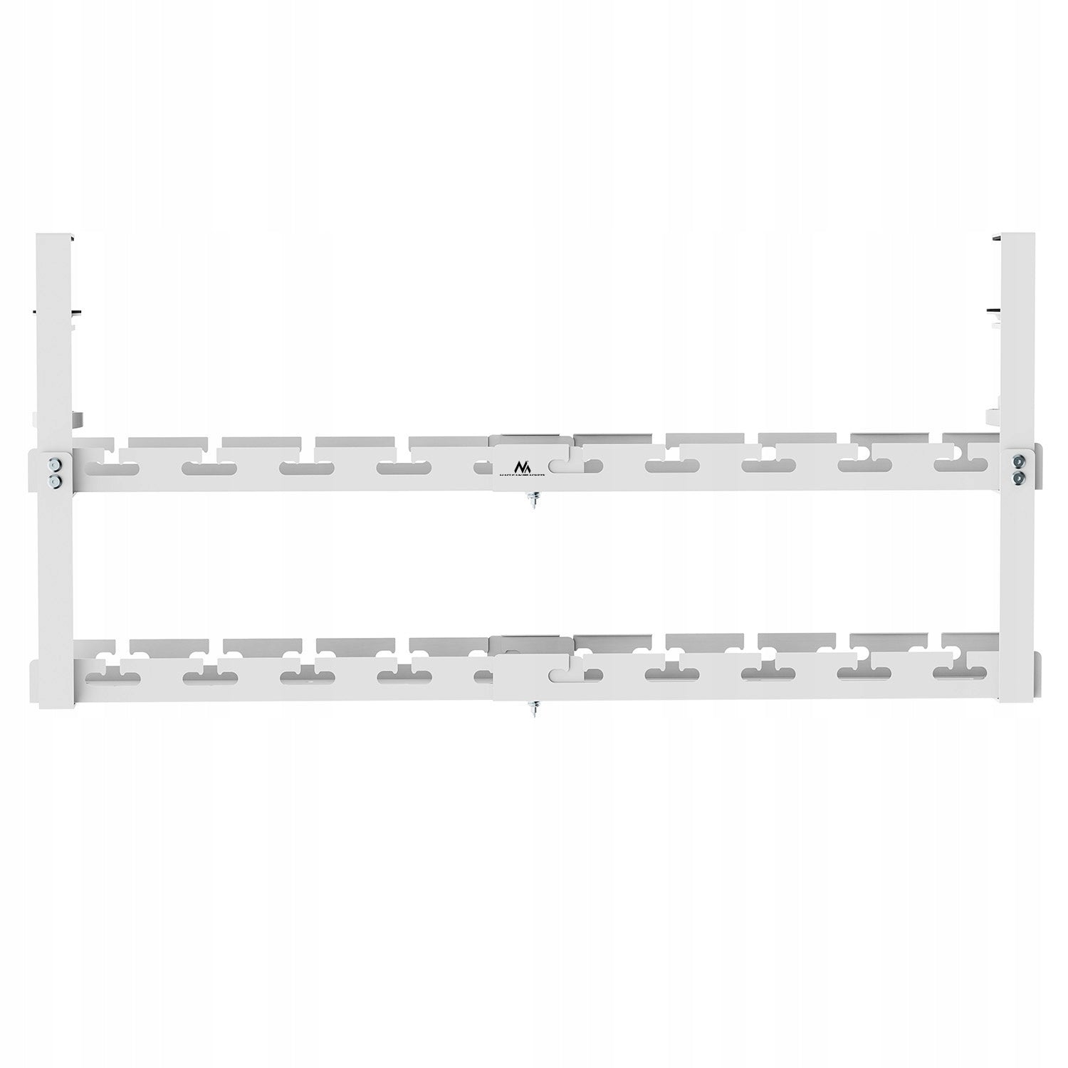 Two-Tier Organizer Under Desk White Without Drilling For Cable Strip Packaging status original