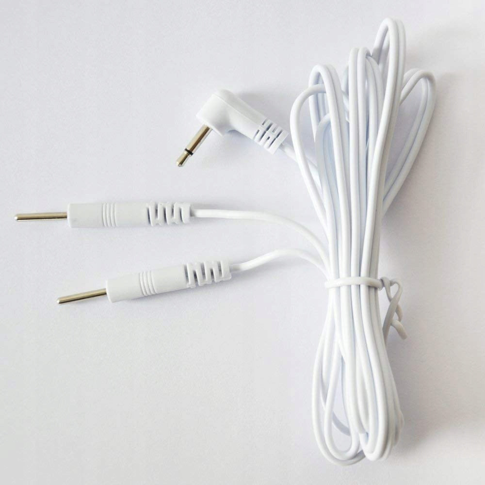Two-channel cable for TENS device with 2 mm jack plugs 3,5 mm 1 pc. Size universal