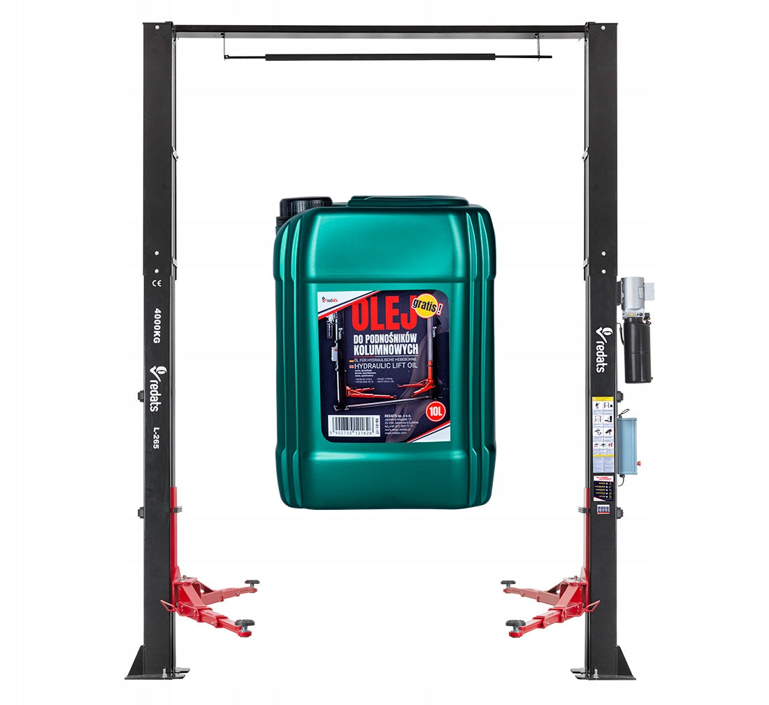 Two-column lift REDATS L-265 4T Automatic Upper beam + Oil